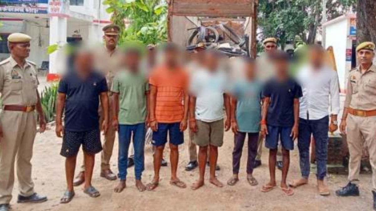 आईजी छापा अवैध कांटा से 380 किलो अवैध सरिया बरामद सात गिरफ्तार