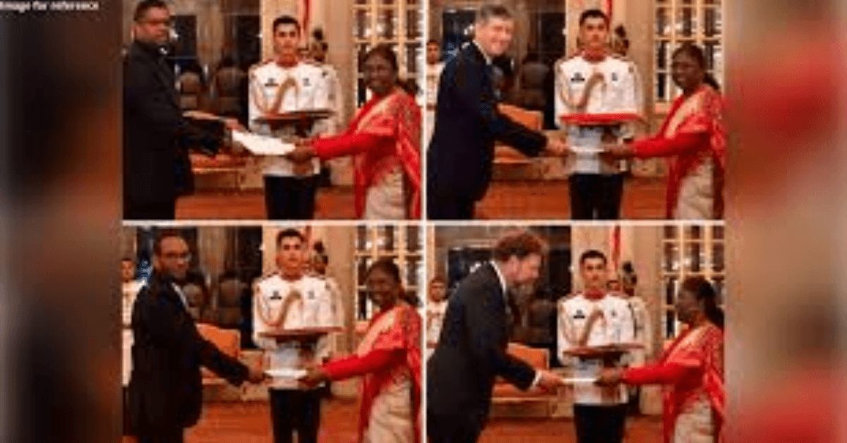 चार देशों के राजदूतों ने अपने परिचय पत्र राष्ट्रपति को सौंपे