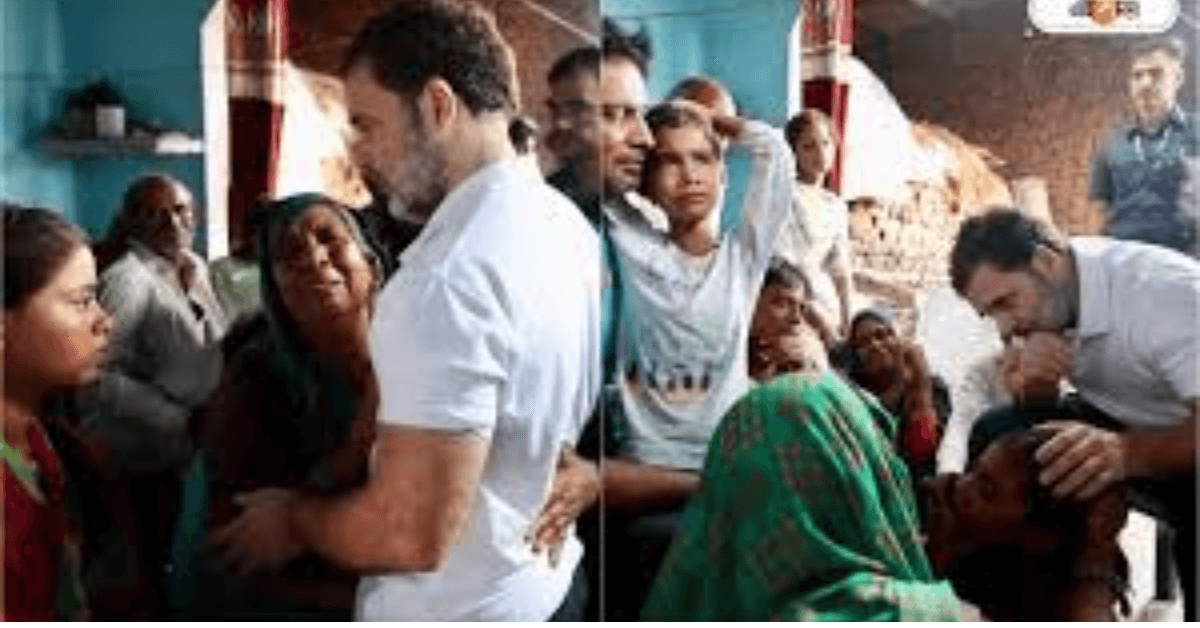 उत्तर प्रदेश कांग्रेस सांसद राहुल गांधी ने शुक्रवार को हाथरस हादसे के पीड़ितों से मुलाकात की।