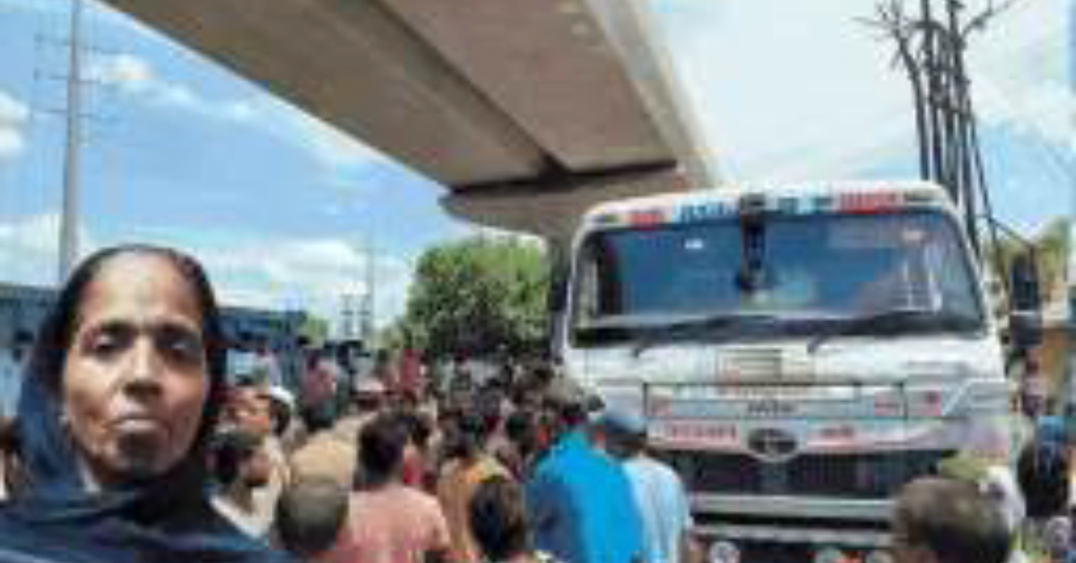 कानपुर में डंपर की टक्कर से महिला की मौत