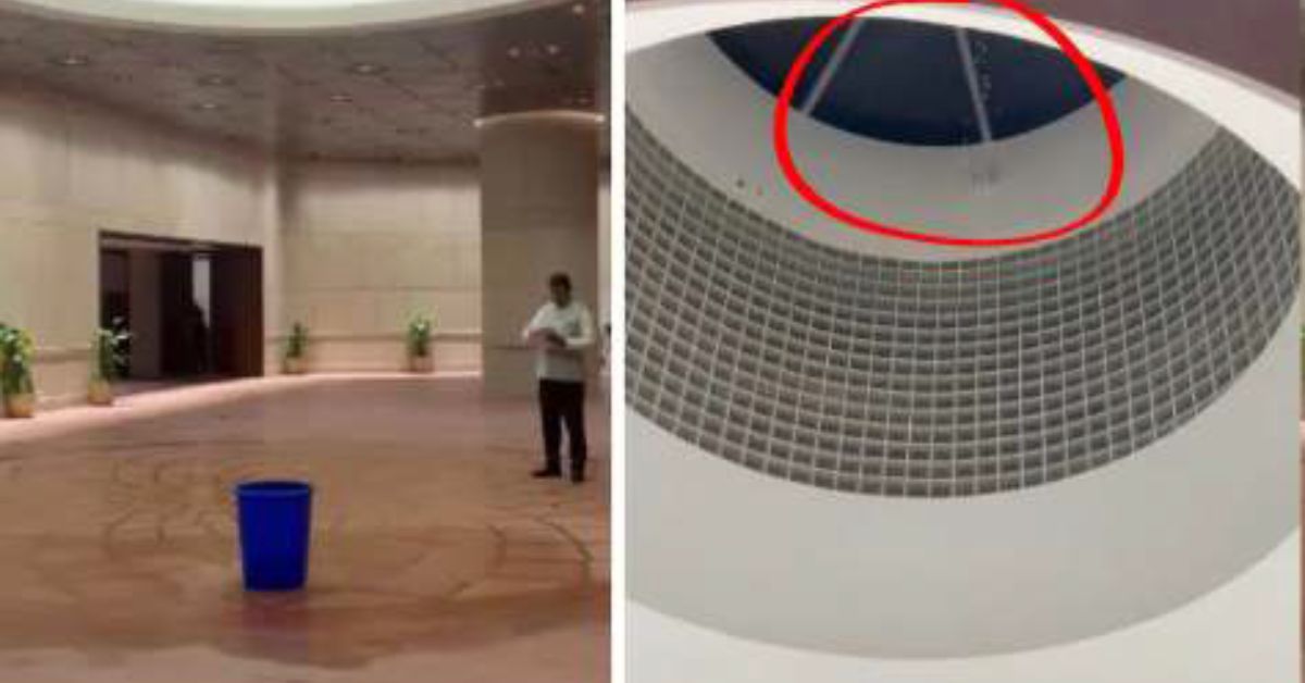 संसद से टपकता पानी: भ्रष्टाचार और निम्न गुणवत्ता की पोल