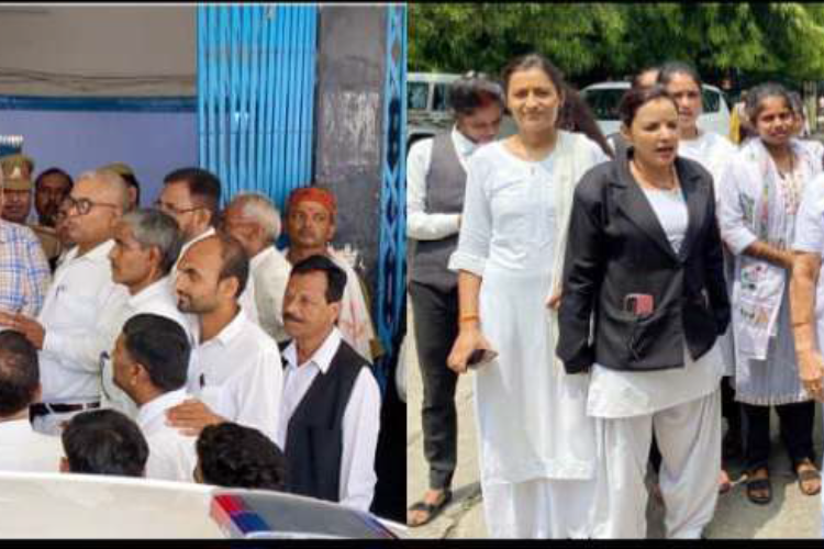 कासगंज में महिला अधिवक्ता की नृसंश हत्या पर हल्ला बोल