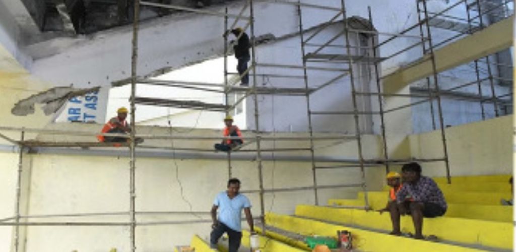 सी-बालकनी... दरारों में इंजेक्शन से भरा गया विशेष पदार्थ, स्टेडियम की बढ़ जाएगी दर्शक क्षमता